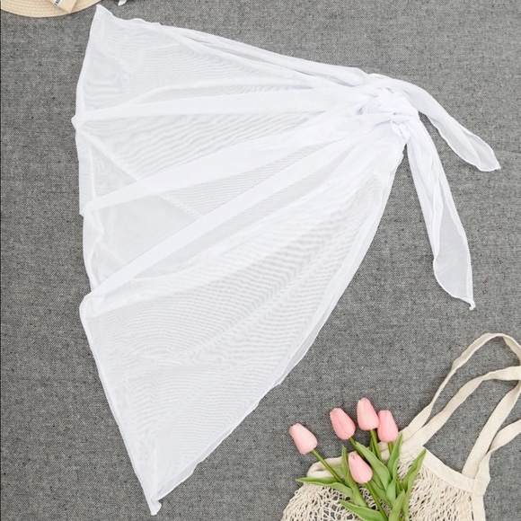 White Beach Cover Up - Picture 2 of 2